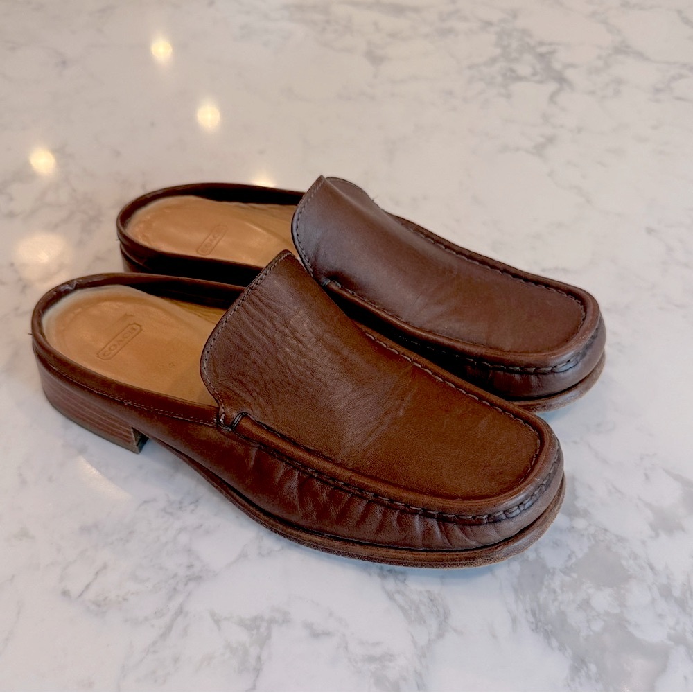 Coach leather Vanessa mules